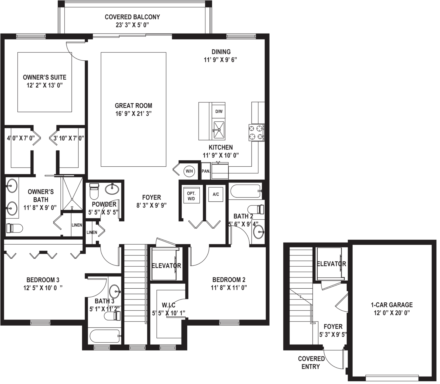 Floor Plans - Villa Mar Bonita Beach